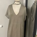 ZARA  SHEER METALLIC MAXI DRESS Photo 5