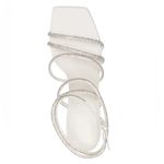 Cult Gaia  Isa 70mm Leather Rhinestone Strappy Heels Sandals Size 40.5 US 10.5 Photo 13