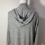 Anthropologie  Silence + Noise Hoodie Duster Pockets Gray Open Cardigan Size S Photo 9