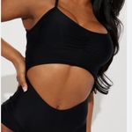 Women's One Piece Swimdress Ruffle V Neck Swimsuit Modest Tummy Control Slimm. Blue Size L Photo 3