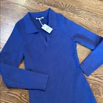 Marine layer  NWT Lexi Rib Sweater dress, maxi, long sleeve, collar, L Photo 1