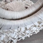 Shiraleah Anthropologie Macrame Handbag Fringe Tassel Beachy Coastal Wood Handle Photo 9