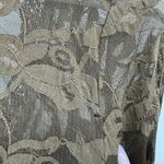 Surrealist *Flaws* 90s Vintage Juniors Sheer Lace Brown Top Size 3 Made In USA Photo 11