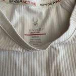 Spyder  Active Women’s White Short Sleeve Ribbed Active Tee Shirt Medium EUC Photo 1