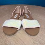 Steve Madden  Sidestep Mermaid Sequin Sandal Flat Open Toe Shoe Pink Size 8.5 Photo 6