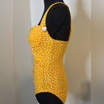 NWT Nip Tuck Swim One Piece Size 6 (US) Marigold Yellow with White Polka Dots Photo 3
