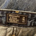 Abercrombie & Fitch  24 Short Annie High Rise Girlfriend Jeans Floral Embroidery Photo 6