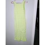 Amanda Uprichard  Green Cotton Crochet Beachy Lainey Midi Dress Size Medium Photo 7