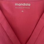 Mandala Women Scrub Top XL Rose Medical Uniform Nurse Workwear Dental Casual Purple Photo 1