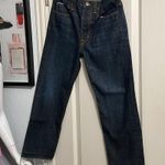 Vince  Union Slouch Released Hem Jeans in Dark Vintage Wash Photo 2