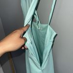 Tea & Cup  Women’s Romper Size S Sage Blue Green Open Back Spaghetti Strap Photo 2