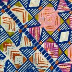 Amanda Uprichard `100% Silk Tiered Sleeveless Geometric Pattern Top Size Medium Photo 7