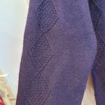 Jantzen Vintage Cardigan Hand Embroidered Purple Cottagecore Size Large Photo 3