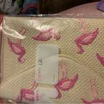 Pink Flamingo Clutch straw raffia beach‎ cruise Photo 3