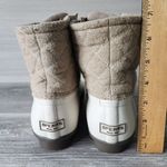 Sperry Womens 8.5M WOOL Duck Boots Beige Cream Quilted Upper Rubber Sole Photo 4
