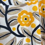 Ann Taylor  Factory Linen Viscose Floral Skirt Women’s Size 14 Lined Yellow Biege Photo 2