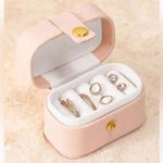 1pc Portable Jewelry Case only Small Box gift stocking stuffer Organizer Travel Pink Photo 2