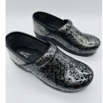 Dansko Professional Clogs Size 40 Floral Metallic Nursing Excellent Condition Photo 2