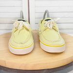 Sperry  Topsider‎ Sequin Jersey Knit Deck Boat Shoes Loafers Yellow 8 Photo 1