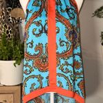 Nicole Miller Nicole by Bright Paisley Tank Top - Size Medium Photo 0