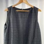 Piazza Sempione Bateau Neckline Mini Shift Dress in Black Size 12 Photo 4