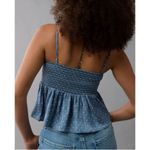 American Eagle  Outfitters Polka Dot Bow Babydoll Satin Tank Top Size XS Photo 2