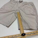 Athleta Shorts Women 4 Cream Grey Farallon Bermuda Drawstring Pockets Casual Photo 9