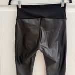 ASSETS by SPANX Women's All Over Faux Leather black Leggings size small Photo 6