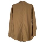 DSG women’s BF woven collared button down long sleeve shirt large sahara sand Tan Photo 1