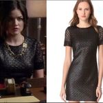 Diane Von Furstenberg  Black Lace Shimmer Cindy Cocktail Dress Evening Mini 6 Photo 2