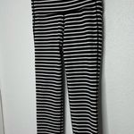 Athleta  Black and White Stripe Crop Leggings size S Photo 2