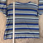 Talbots T by  Striped Cotton Top Nautical Casual Long Sleeve Blue Black 1X‎ Photo 4
