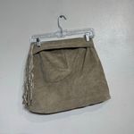 Limited Too  Cream Leather Mini Skirt Sz 12 Photo 7