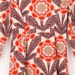 Anthropologie Fei Floral Trench Coat Womens 2010s Retro Mod 60s Boho Size 2 Photo 5