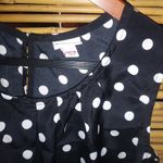 Merona Black White Polka Dot Sleeveless Satin Top XS Photo 3
