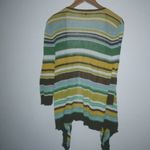 Anne Klein  XSP Linen Striped Open Cardigan Shrug Petite Photo 3