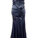 Faviana Satin Strapless Mermaid Dress Pre-Owned Black Size 2 Photo 0