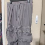 American Bazi  Gray Cargo Pants Parachute baggy Punk Grunge womens sz L utility Photo 1