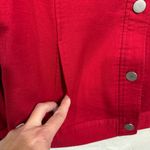 Christopher & Banks  Bold Red Cotton Jacket Size P/M Photo 3