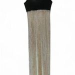 Vintage Steppin’ Out Formal Empire Velvet & Brocade black & white Dress Sz 11/12 Photo 0