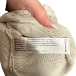 Eileen Fisher  Mixed Knit Tunic Sweater Top Bone‎ Gray Cream Size Small Photo 9