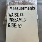 Women's Striped Linen Cotton‎ Shorts Multicolor Size XL Tan Photo 9