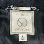 St. John  Couture Black Jacket with Laced-up Ribbons Size 2 Photo 8