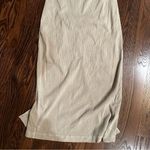 Young Fabulous and Broke Jodie Bodycon Ruched Midi Dress in Shiitake Mineral Photo 6