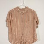 American Eagle Striped Button Down Shirt Photo 0