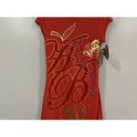 Apple Bottoms Apple Bottom Red Short Sleeve Open Back Deadstock Y2K Dress XL NEW Photo 1