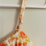 Pink Rose Cropped Elastic Adjustable Shirred Floral Tank Top Size Large Photo 7