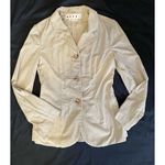 $890 Marni 40 IT 4/6 Tailored Blazer Jacket Taffeta Pockets Beige Tan 3 Button Photo 0