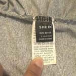 SheIn Bodysuit, Viral TikTok Women's Light Gray Long Sleeve Stretchy Size Large Photo 8