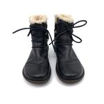 UGG  Caspia 1932 Lace Up Leather Booties Black 9 Photo 2
